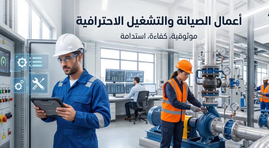 أعمال الصيانة والتشغيل
